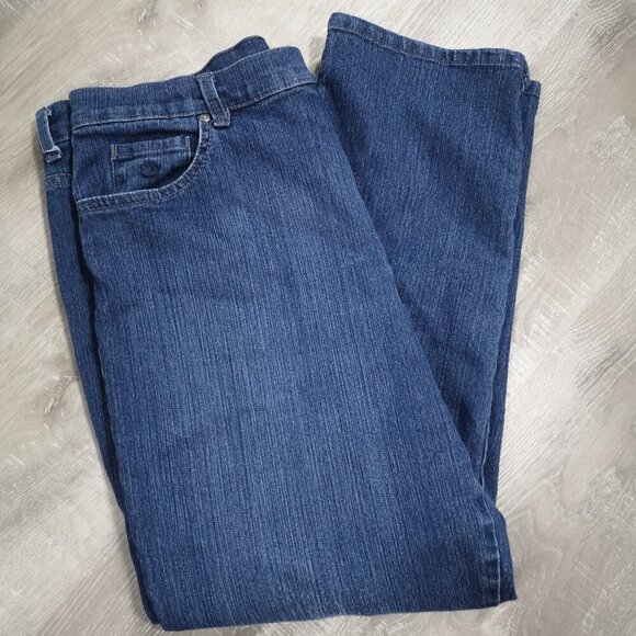 Gloria Vanderbilt Amanda Ladies Size 16 Short Medium Wash Zipper & Button Jeans - Picture 6 of 13
